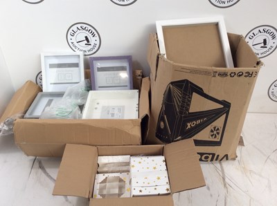 Lot 207 - 2 boxes of picture frames and sweet boxes