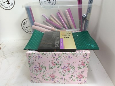 Lot 204 - Two Boxes Of Craft Paper & Cutting Pads