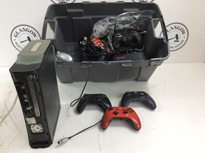 Lot 327 - Qty Of Xbox Controllers & An Xbox 360