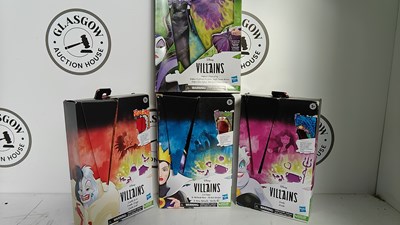 Lot 110 - 4 Disney villains dolls in boxes