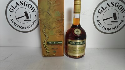 Lot 119 - Three barrels brandy in box