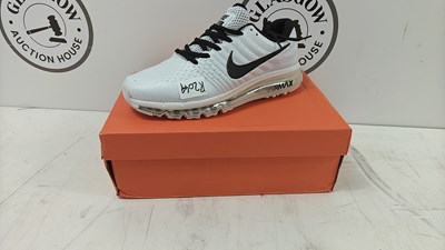 Lot 291 - White Shoes Bearing Nike Logo AIR MAX Uk Size 7.5