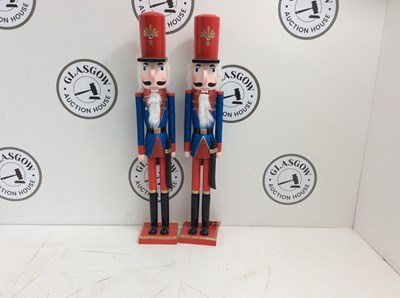 Lot 22 - A Pair Of Blue & Red Nutcracker's