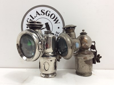 Lot 91 - Two Vintage Solar Bicycle Carbide Lamps