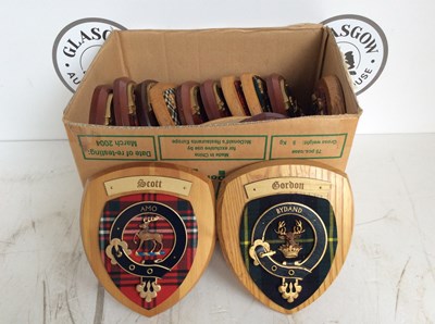 Lot 23 - Box containing Scottish themed wall plaques
