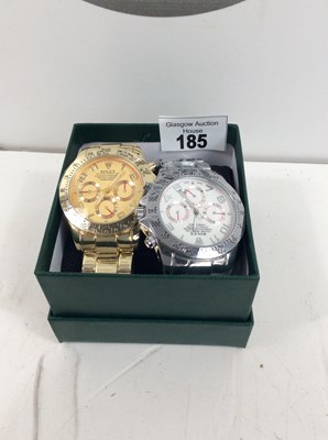Lot 185 - 2 watches bearing designer logos