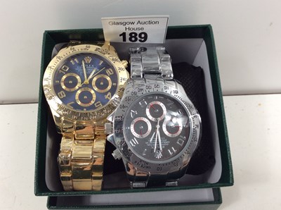 Lot 189 - 2 watches bearing designer logos