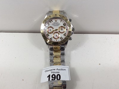 Lot 190 - Watch bearing rolex logo