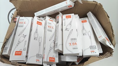 Lot 27 - Box of aspor charging cables