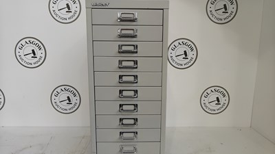Lot 119 - Bisley drawer unit metal