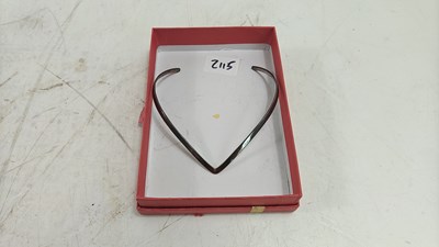 Lot 164 - Silver stamped neck piece