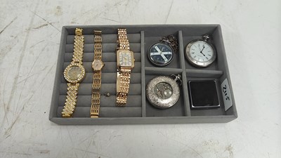 Lot 174 - Box of assorted watches and an ipod