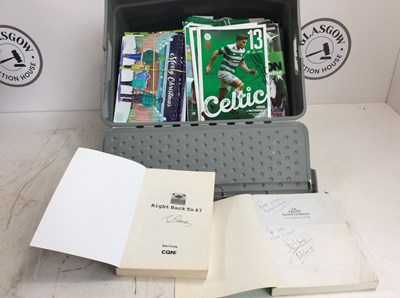 Lot 269 - Qty of Celtic Programmes & Books some Signed