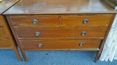 Lot 256 - Retro 4 drawer dressing table / chest