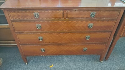 Lot 245 - Vintage chest with 5 drawers