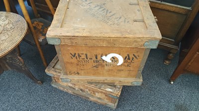 Lot 243 - 2 antique tea chests
