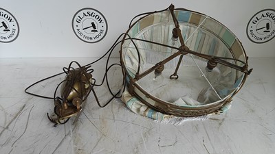 Lot 248 - Hanging lamp with vintage weight system
