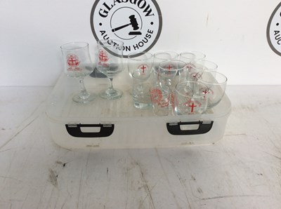 Lot 100 - Selection of Masonic glasses