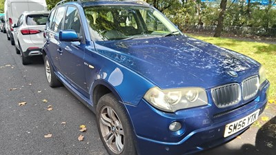 Lot 125 - Sm56ytk BMW X3 diesel estate metallic blue MOT 20/12/25 136152 miles
