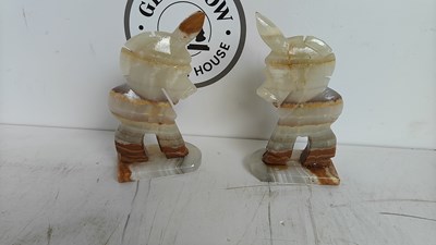 Lot 242 - 2 resin horse ornaments