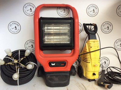 Lot 235 - Cage of misc pressure washer;heater,etc