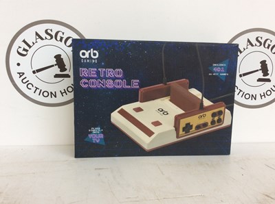 Lot 85 - Orb gaming retro console includes 401 build in games