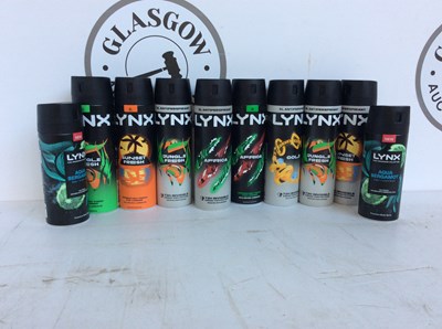 Lot 85 - 10x cans of lynx deodorant