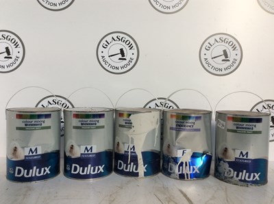 Lot 166 - Qty of Large Mixing Masonry Paint w 1 Walls and Ceilings Tin