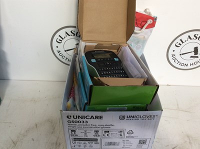 Lot 259 - New Old Stock Shower Curtains w Dymo Label Printer