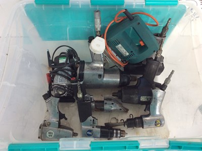 Lot 173 - Qty of Pneumatic Tools With Compressor