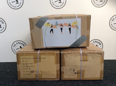 Lot 41 - Three Boxes Of Black Yoga Pants, 3 Sizes & 2 Lengths