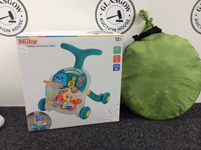 Lot 170 - Nubby baby walker and pop up tent