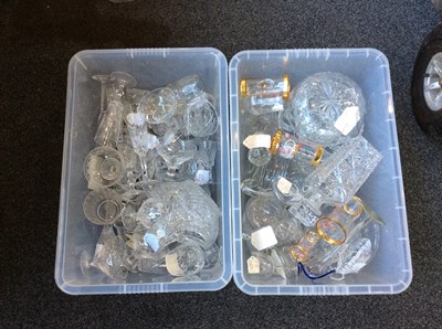 Lot 229 - 2 boxes mixed glass or ceramics