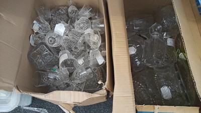 Lot 215 - 2 boxes mixed glass or ceramics