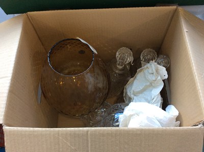Lot 234 - Box of mixed glass or ceramics