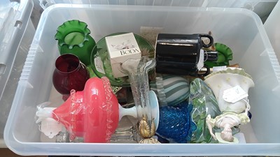 Lot 205 - Box of mixed glass or ceramics