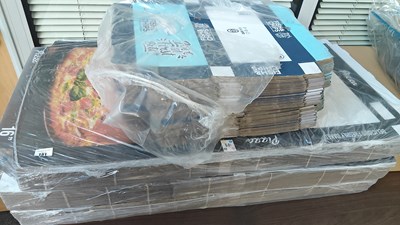 Lot 24 - Four Cardboard Folding Pizza Boxes