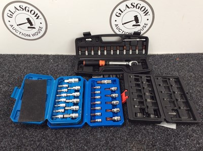 Lot 84 - Multifunctional Torque Wrench & Three Socket Sets