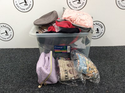 Lot 221 - Box Of Clothes, Bags & More