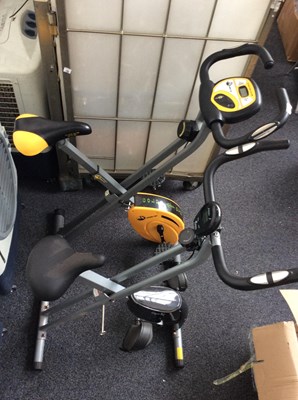 Lot 199 - Two Foldable Exercise Bikes