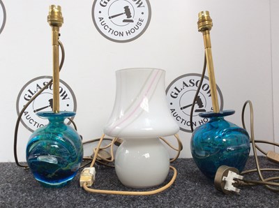 Lot 82 - 2 Milano Style Lamps & 1 Morano