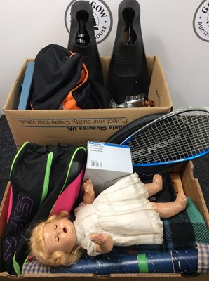 Lot 235 - Two Boxes Of Household Misc