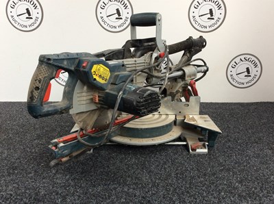 Lot 28 - Bosch Professional 110v Sliding Chop Saw Tested/Working
