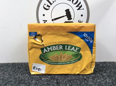 Lot 150 - 10x 50g Pouches Of Amber Leaf Tobacco
