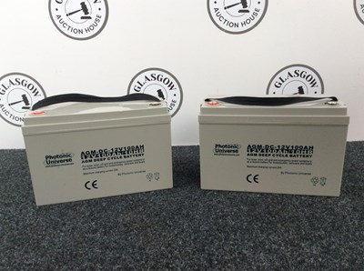 Lot 223 - Two Large Batteries