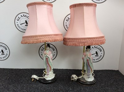 Lot 75 - Pair of Figurine Lamps
