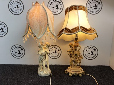 Lot 74 - Pair of Figurine Lamps