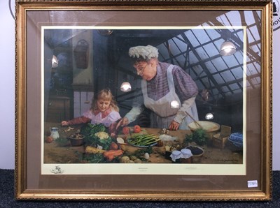 Lot 131 - Granny’s Kitchen by David Shepherd Signed Painting