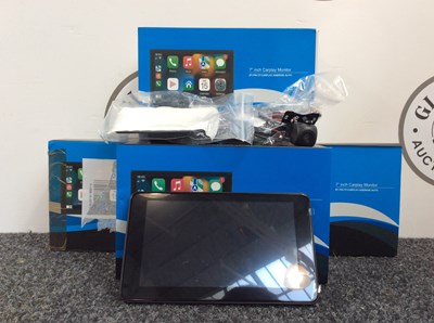 Lot 96 - Four 7” CarPlay Monitor With Reversing Camera