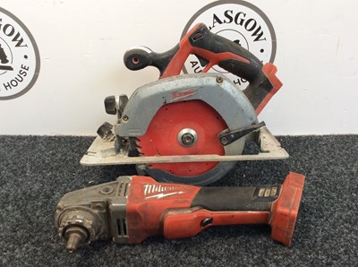 Lot 37 - Milwaukee Circular Saw & Fuel Grinder Spares/ Repairs